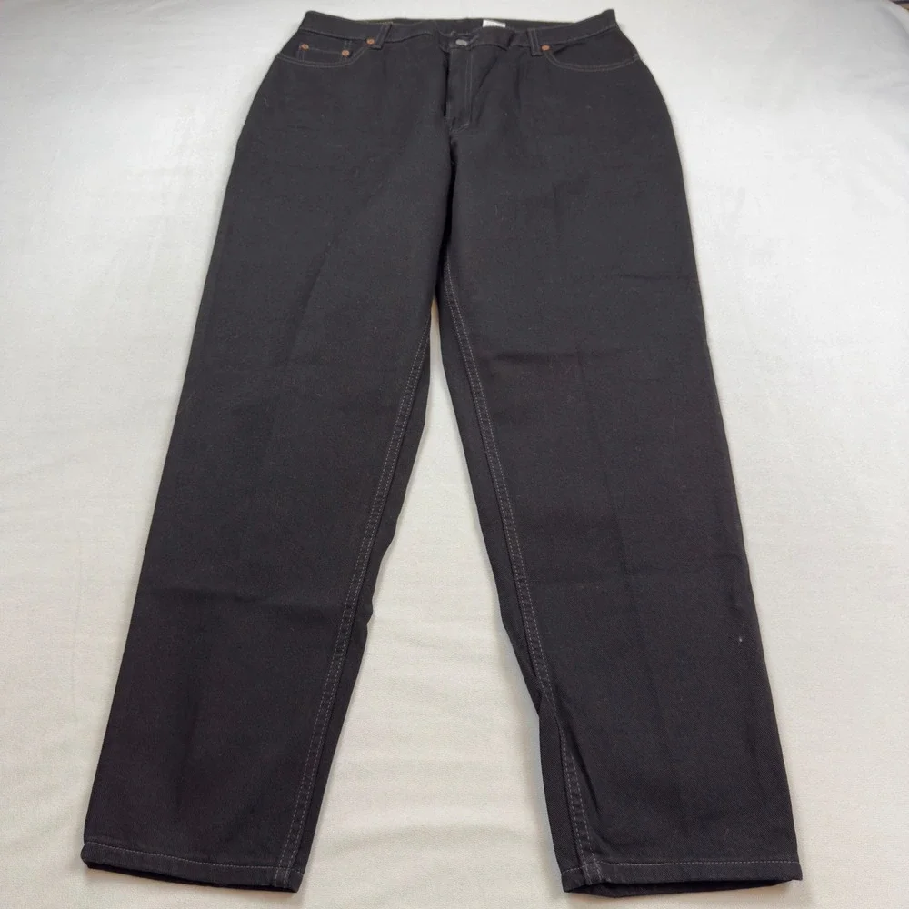 Levis 550 Relaxed Fit Tapered Leg Black Jeans Mens 18 Reg 15551-0260 NWT Vintage